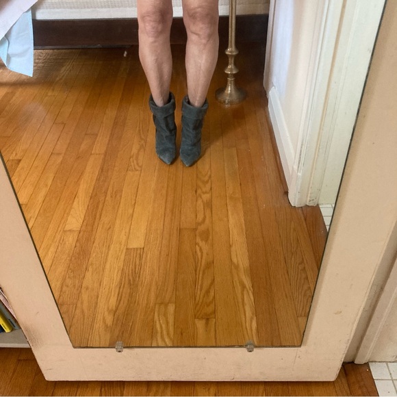 Isabel Marant cuffed leather and suede wedge boots - Picture 13 of 15